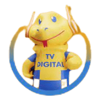 logo boneka maskot souvenir bantal leher tv digital